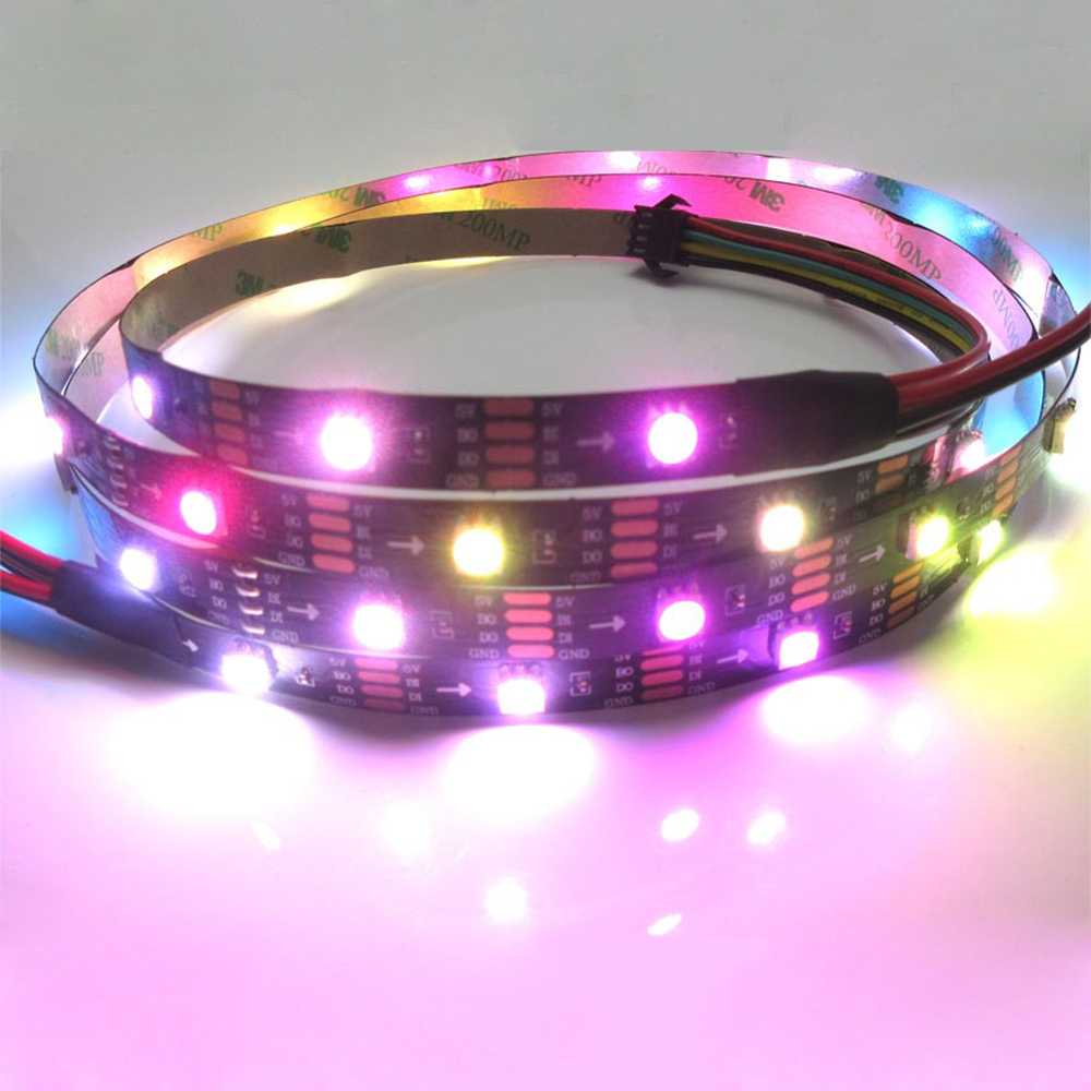 DC5V CS2803 (Upgraded WS2812B) 5050SMD RGB, Breakpoint-continue, 150 LEDs Individually Addressable Digital Strip Lights, Waterproof Dream Color Programmable Flexible LED Ribbon Light, 5m/16.4ft per Roll